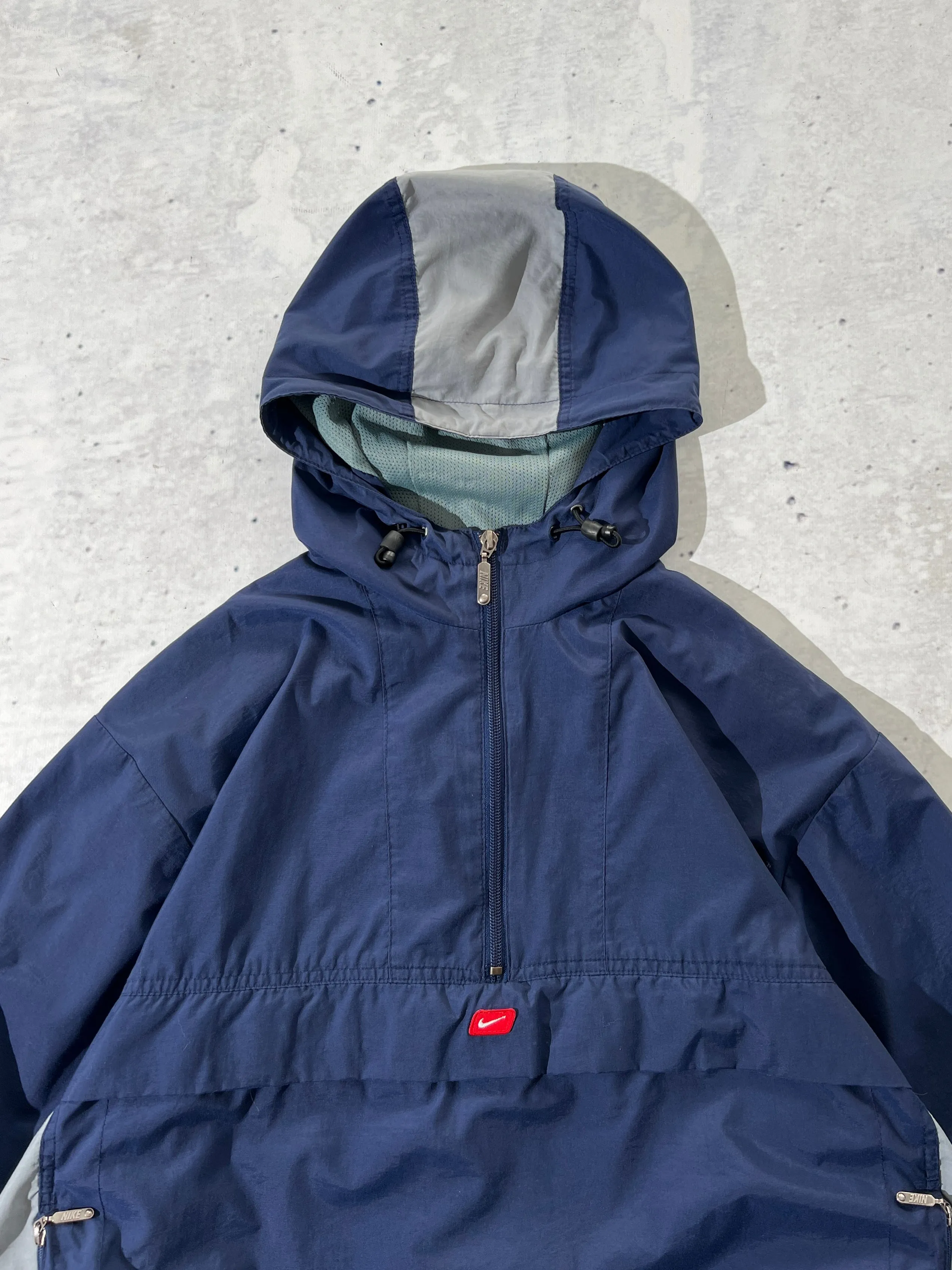 00's Nike Centre Swoosh Half Zip Pullover Jacket (L)