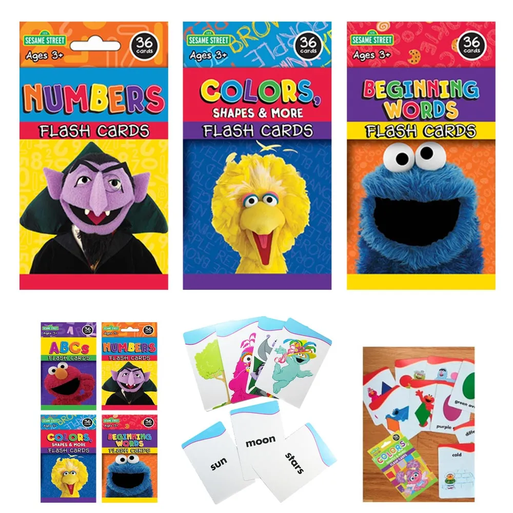 3Pk Early Learning Flash Card First Word Number Colors ABC Kids Educational Game
