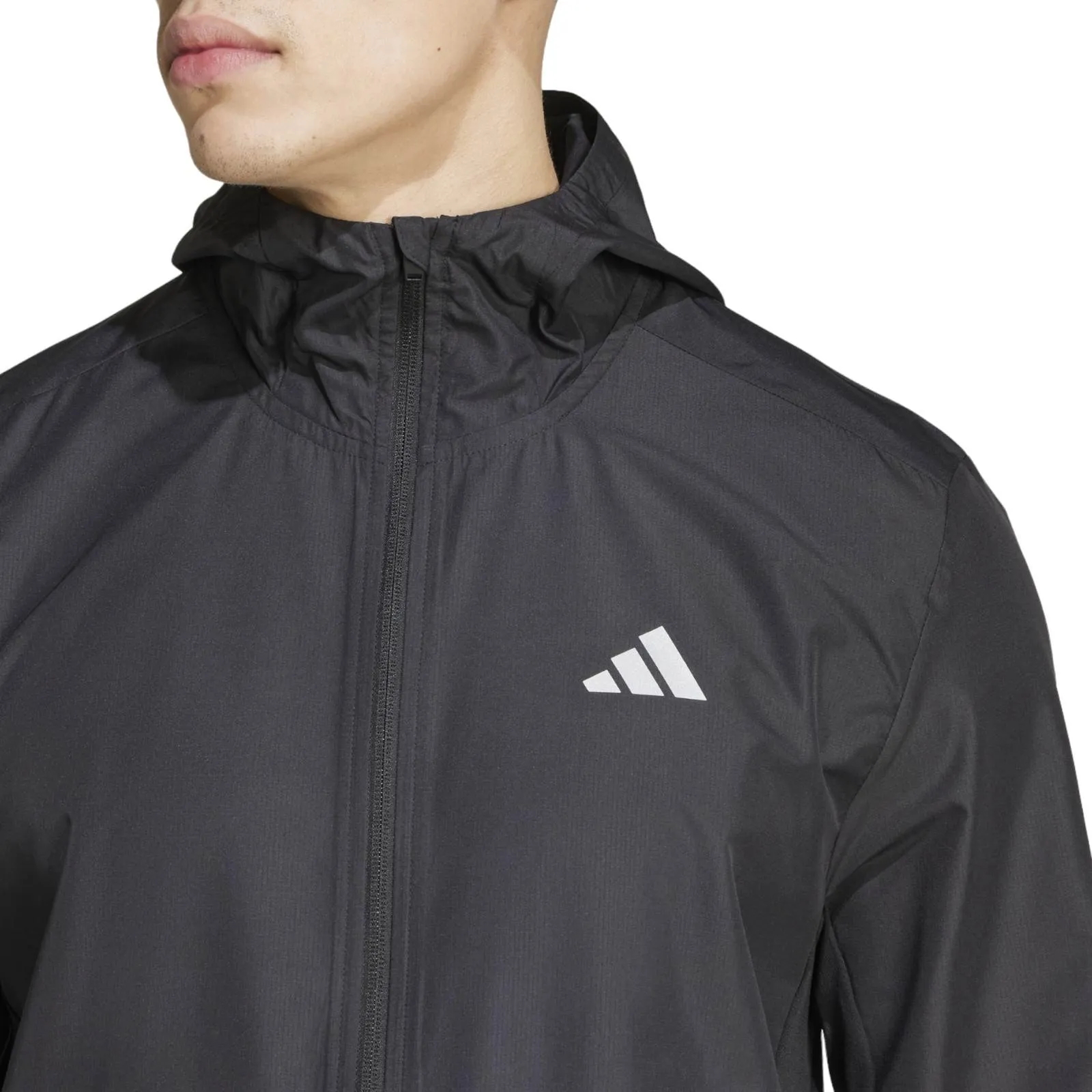 adidas Gym 3-Stripes Full Zip Mens Windbreaker