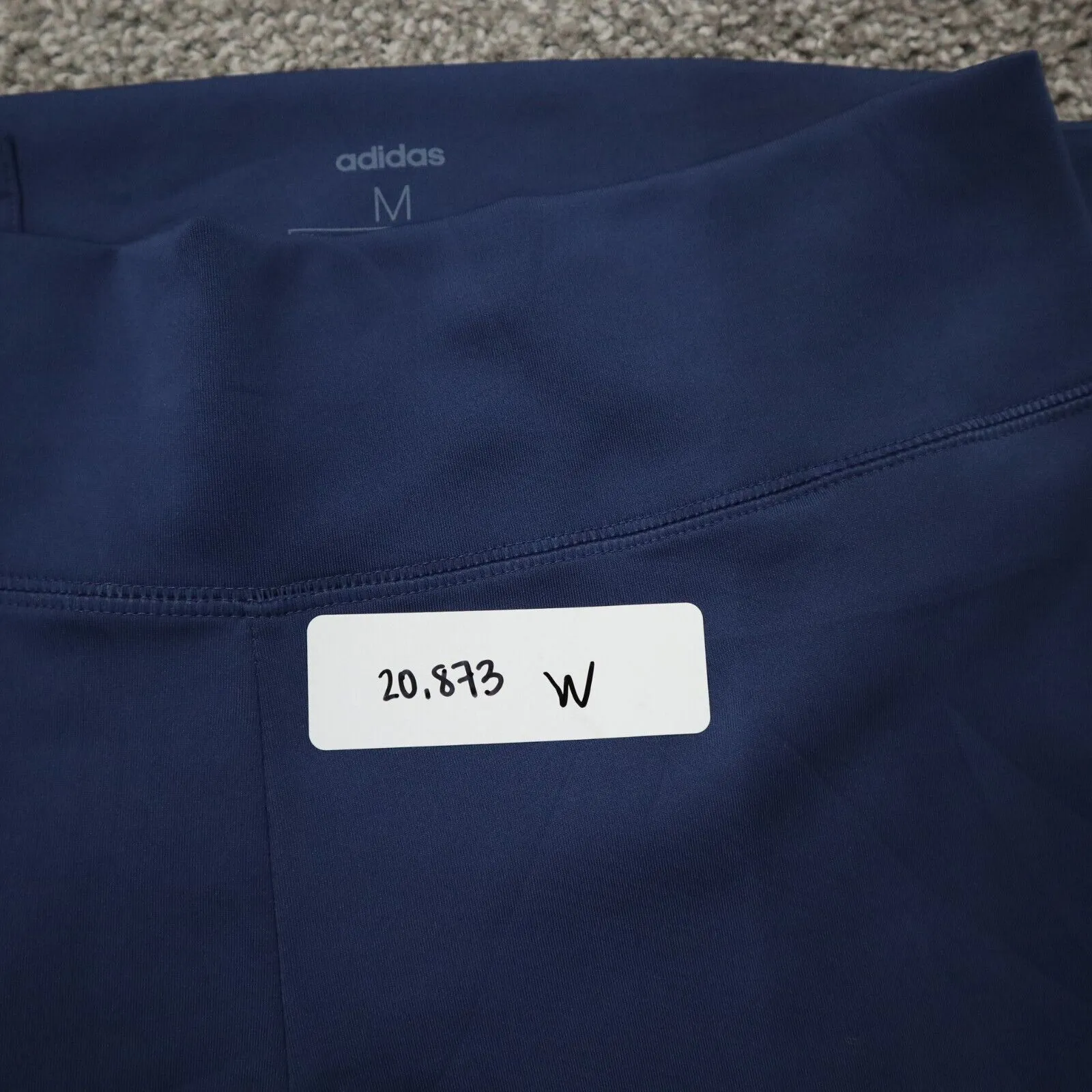 Adidas Womens Activewear Athletics CLIMALITE Pants Mid Rise Blue Pink Size M