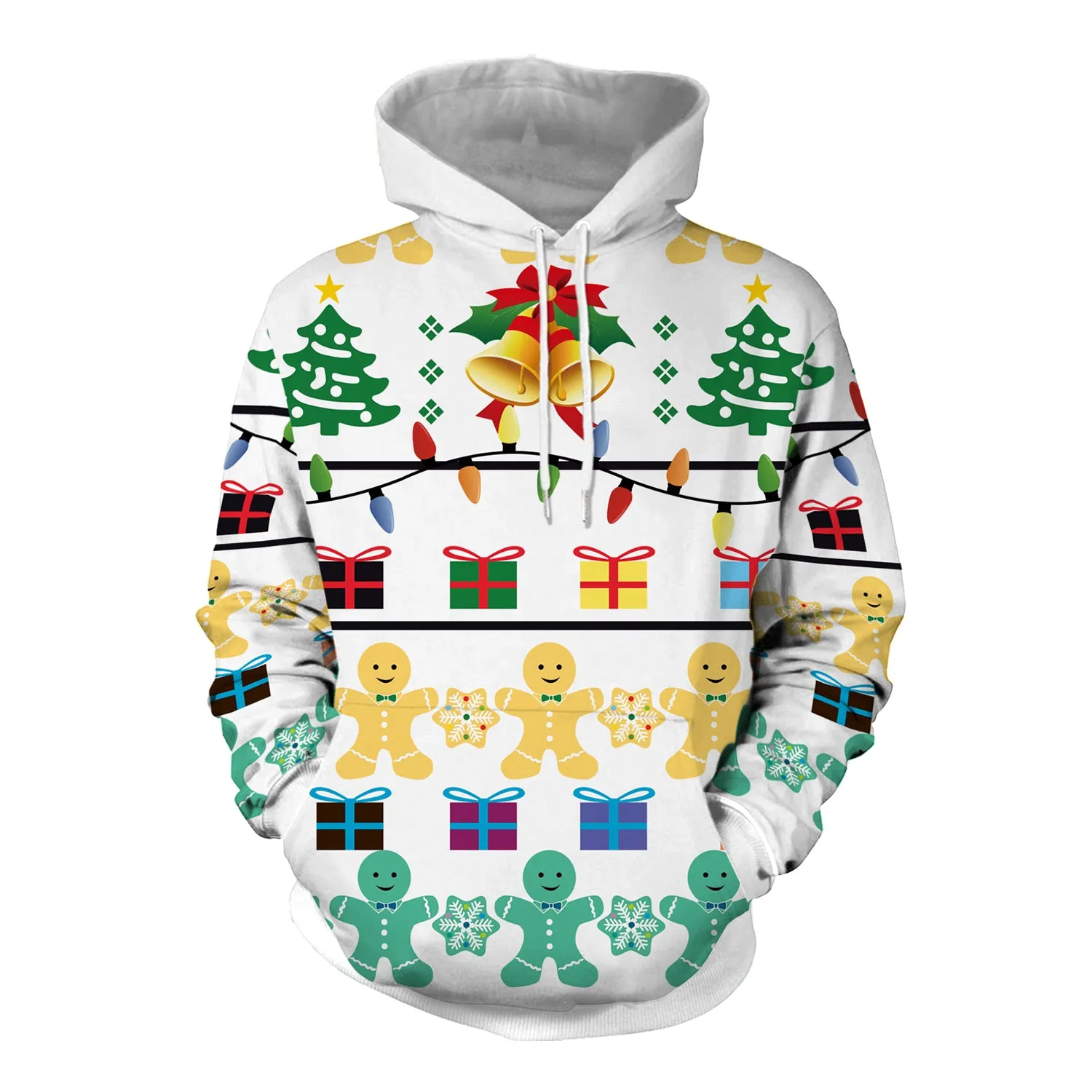 Christmas Hoodies - Cartoon Paper Man 3D Hoodie