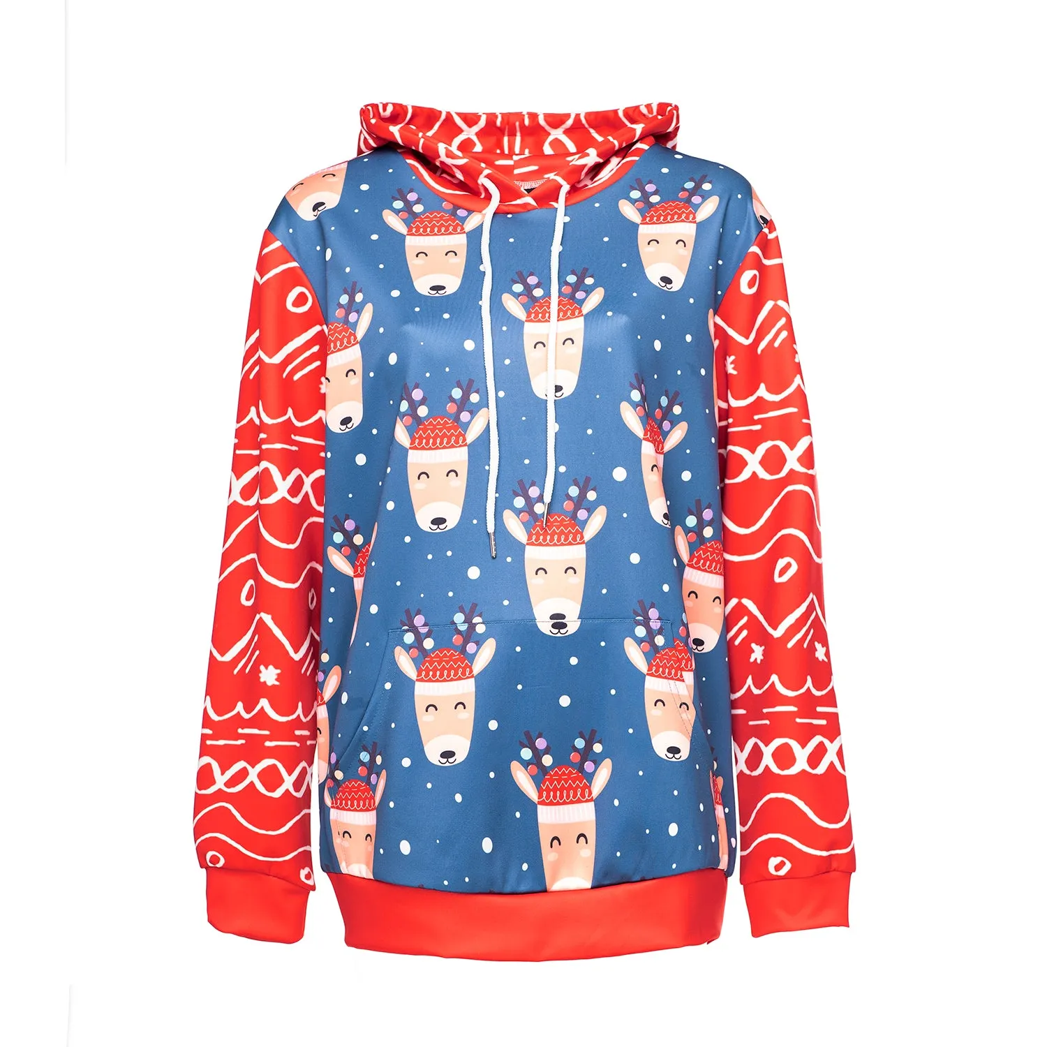 Christmas Hoodies - Cheerful Christmas Deer 3D Print Hoodie