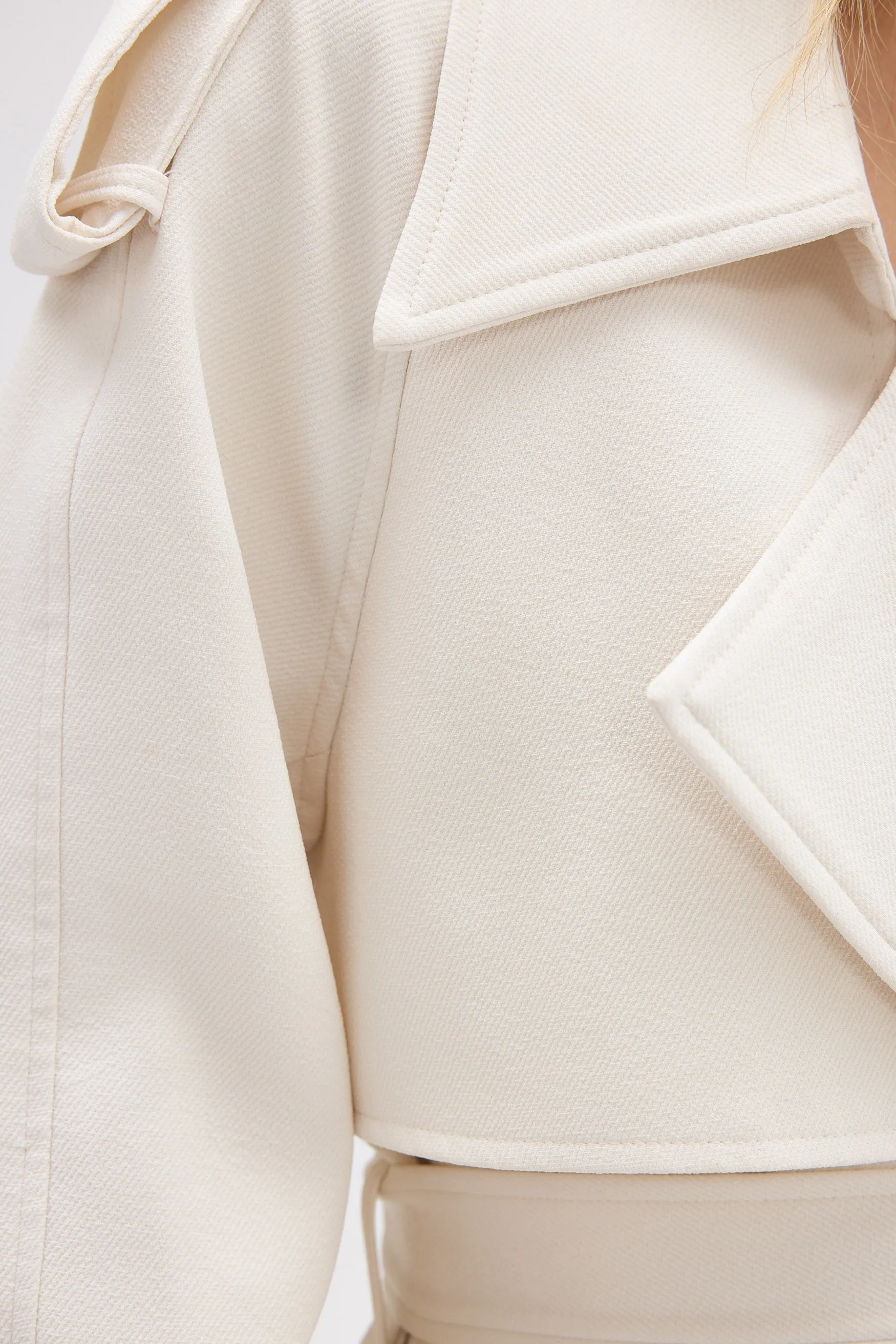 Dillon Trench Coat - Ivory