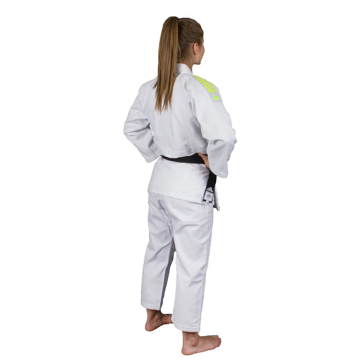Judogi - Adidas - Quest J690 - Valkoinen/Keltainen