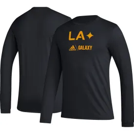 LA Galaxy Icon Men's Black Long Sleeve T-Shirt adidas