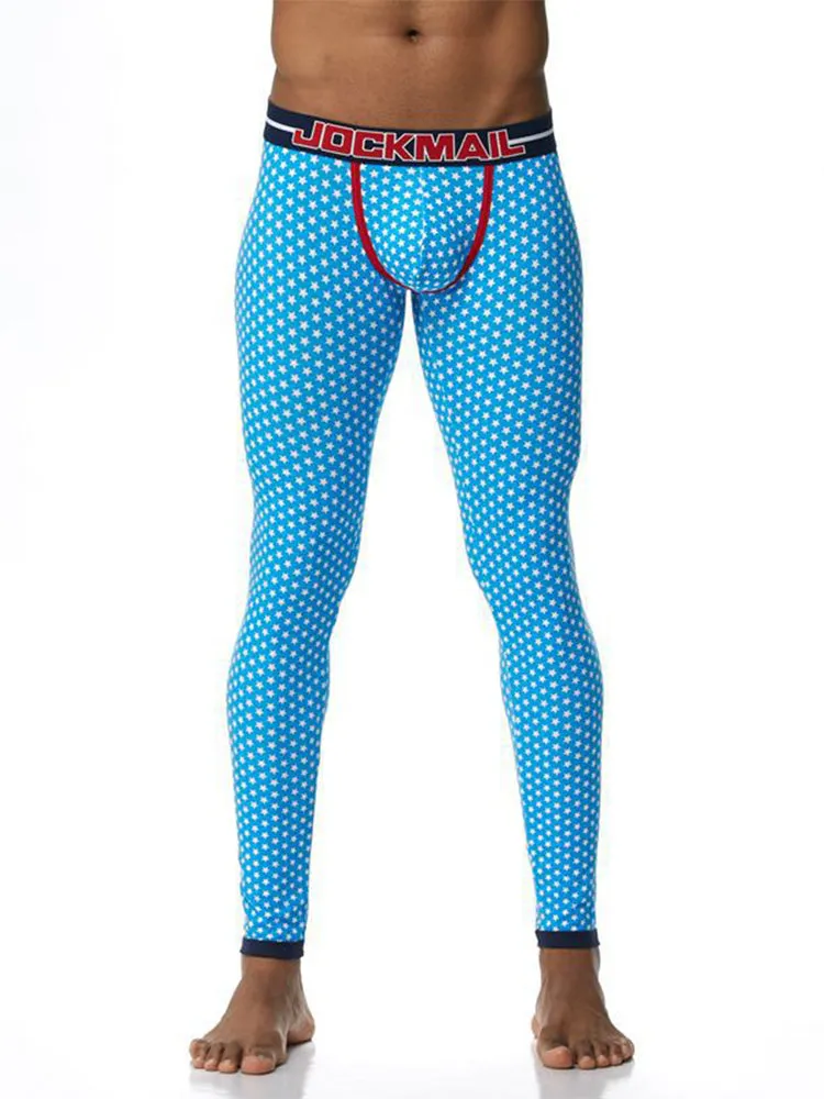 Men's Star Print Cotton Thermal Pants