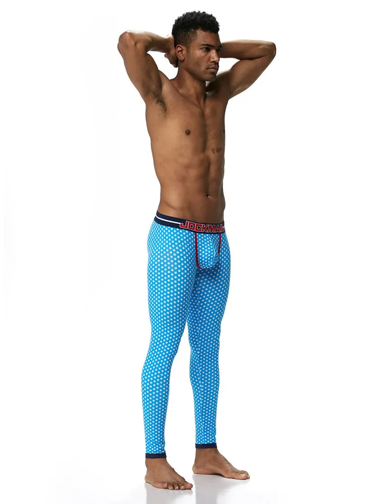 Men's Star Print Cotton Thermal Pants