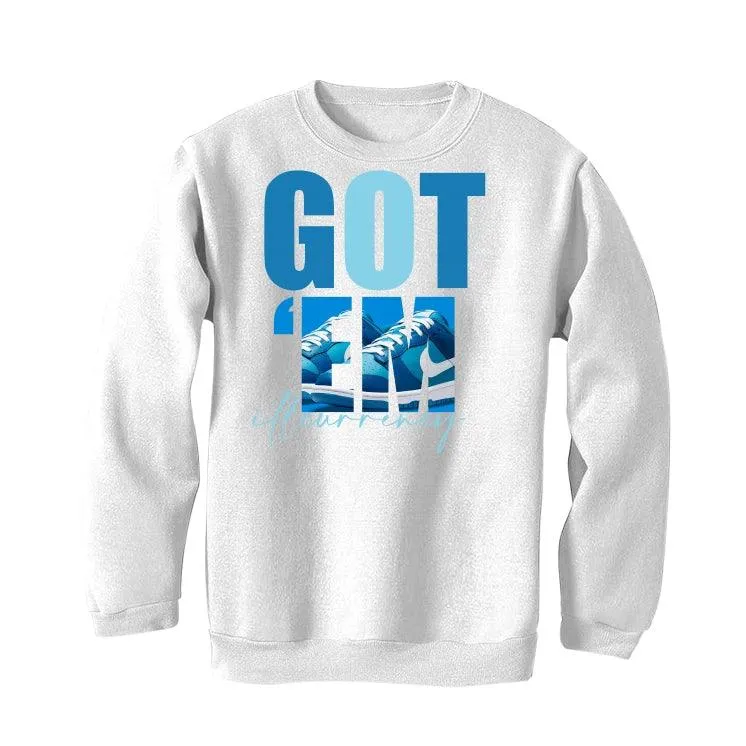 Nike Dunk Low "Dark Marina Blue" White T-Shirt (Got Em)