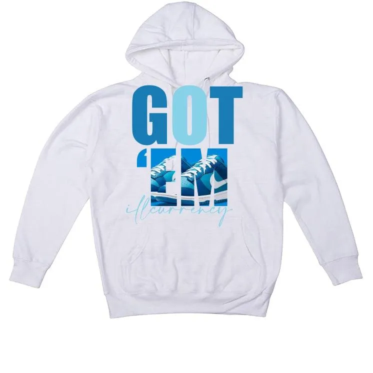 Nike Dunk Low "Dark Marina Blue" White T-Shirt (Got Em)