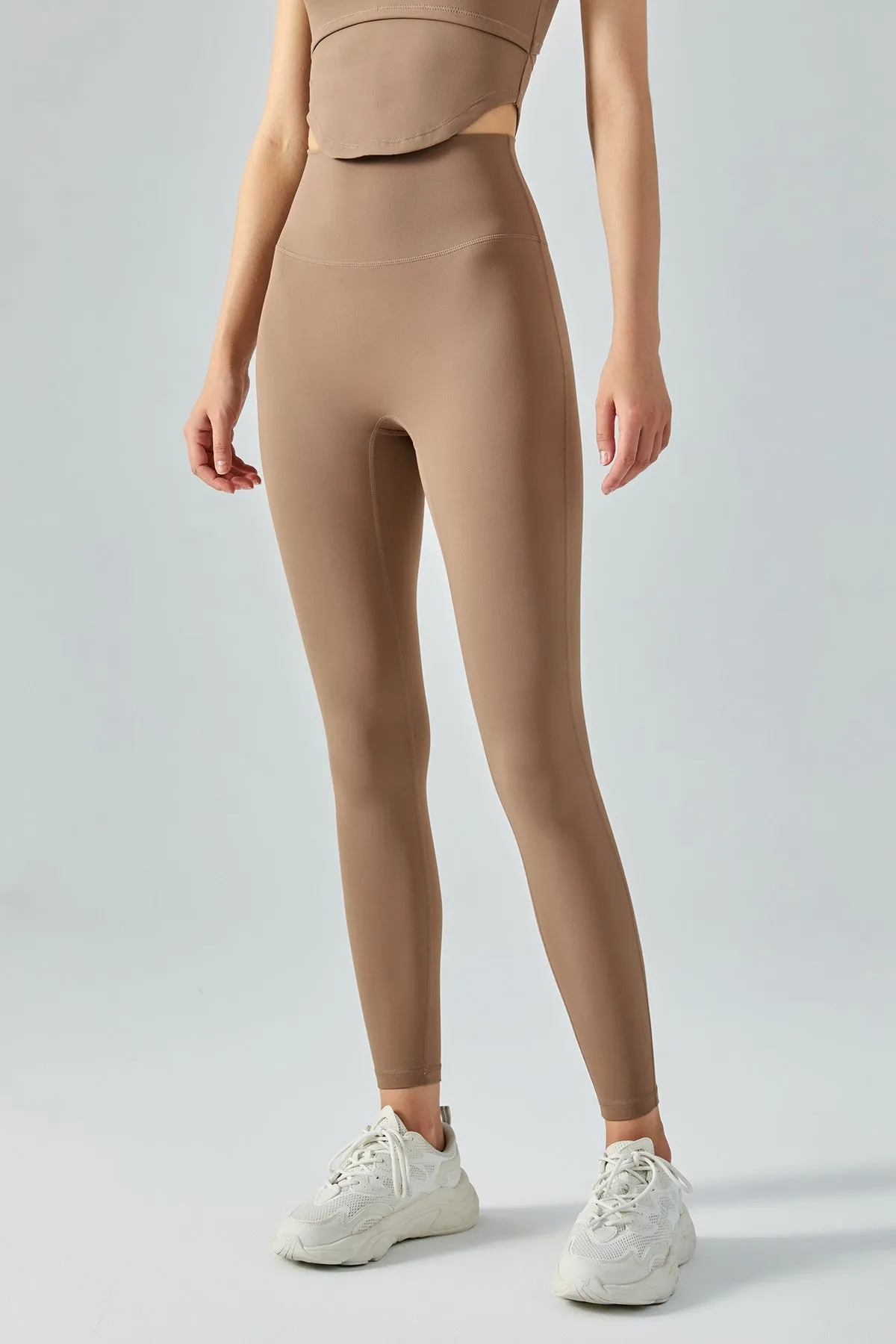 Open Back Bustier Crop Top & Leggings Activewear Set