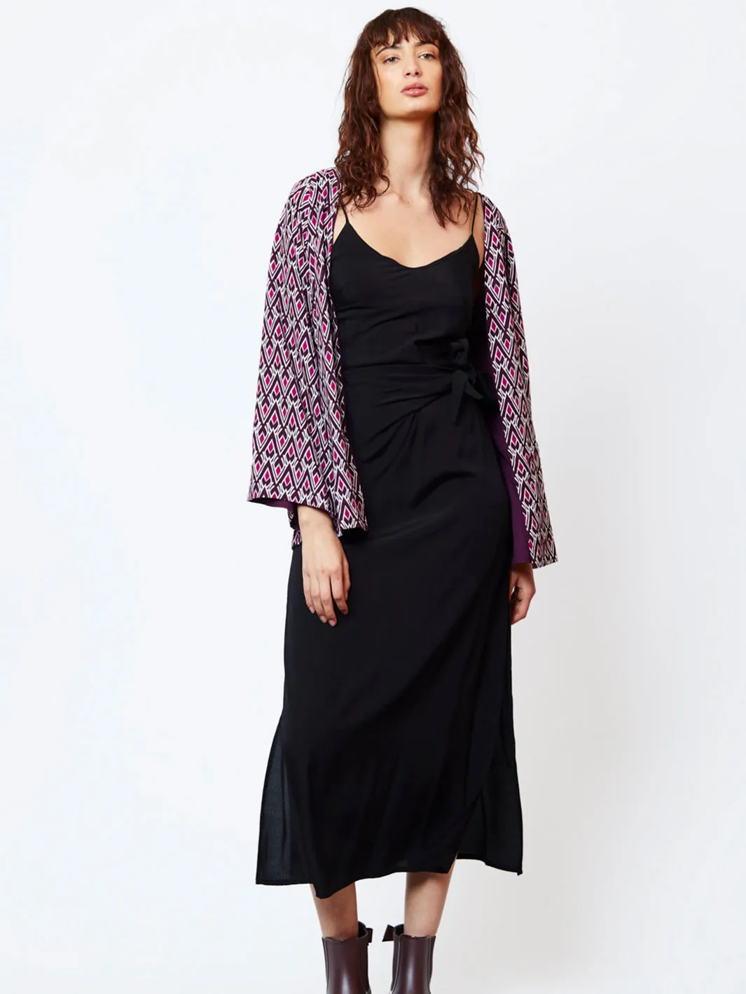 Tots Kimono Reversible Wrap Jacket - Spirit Pink