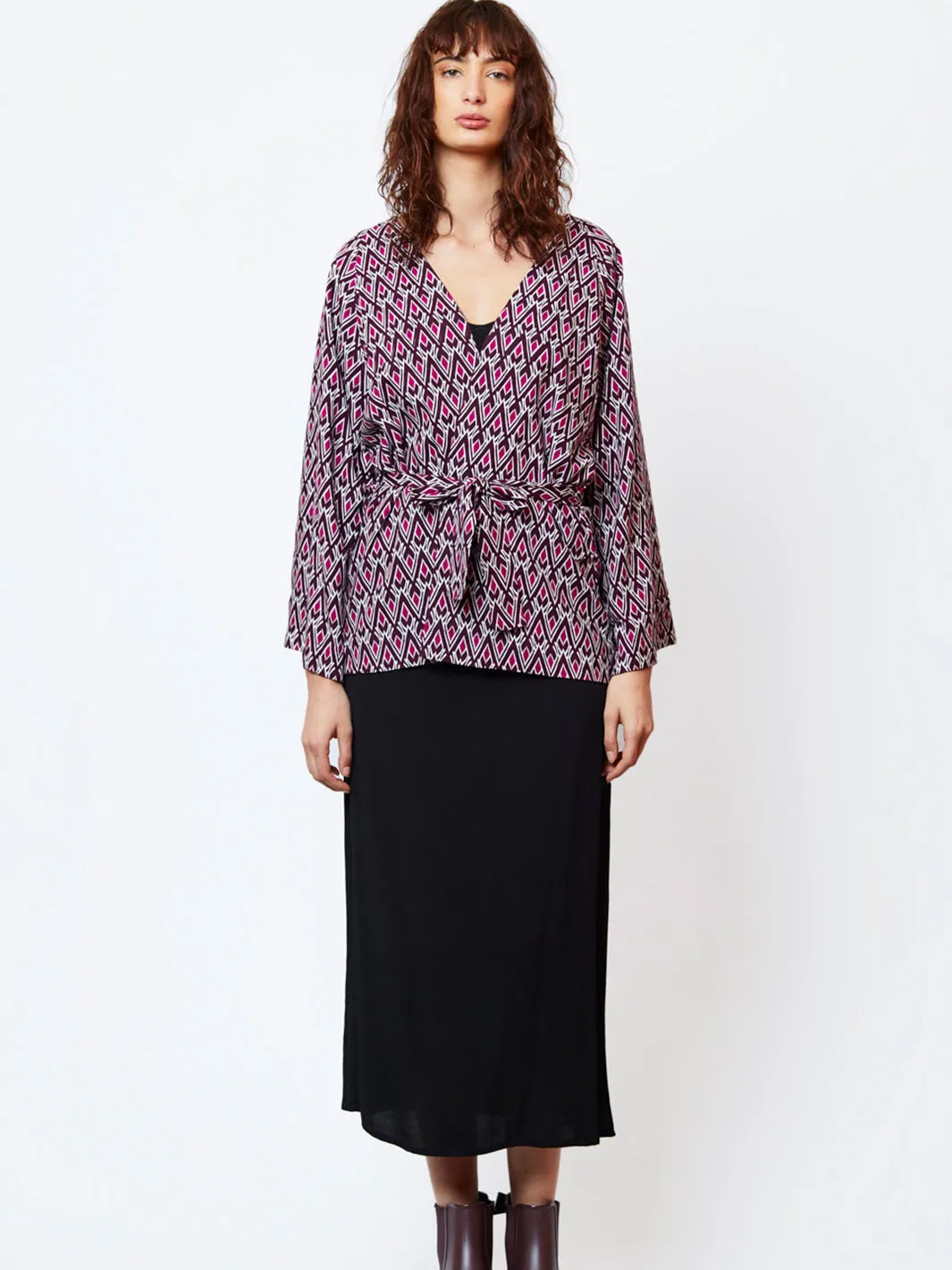 Tots Kimono Reversible Wrap Jacket - Spirit Pink