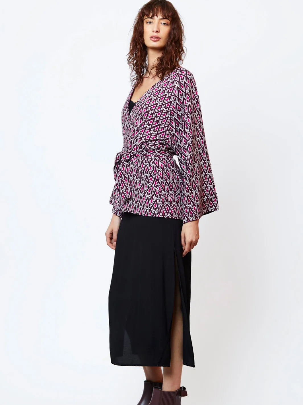 Tots Kimono Reversible Wrap Jacket - Spirit Pink