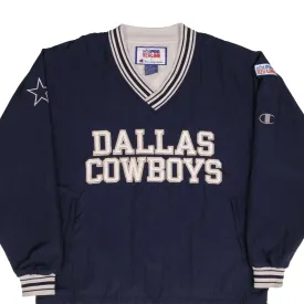 VINTAGE NFL CHAMPION DALLAS COWBOYS PULLOVER JACKET 1990S SIZE MEDIUM VINTAGE NFL CHAMPION DALLAS COWBOYS PULLOVER JACKET 1990S SIZE MEDIUM