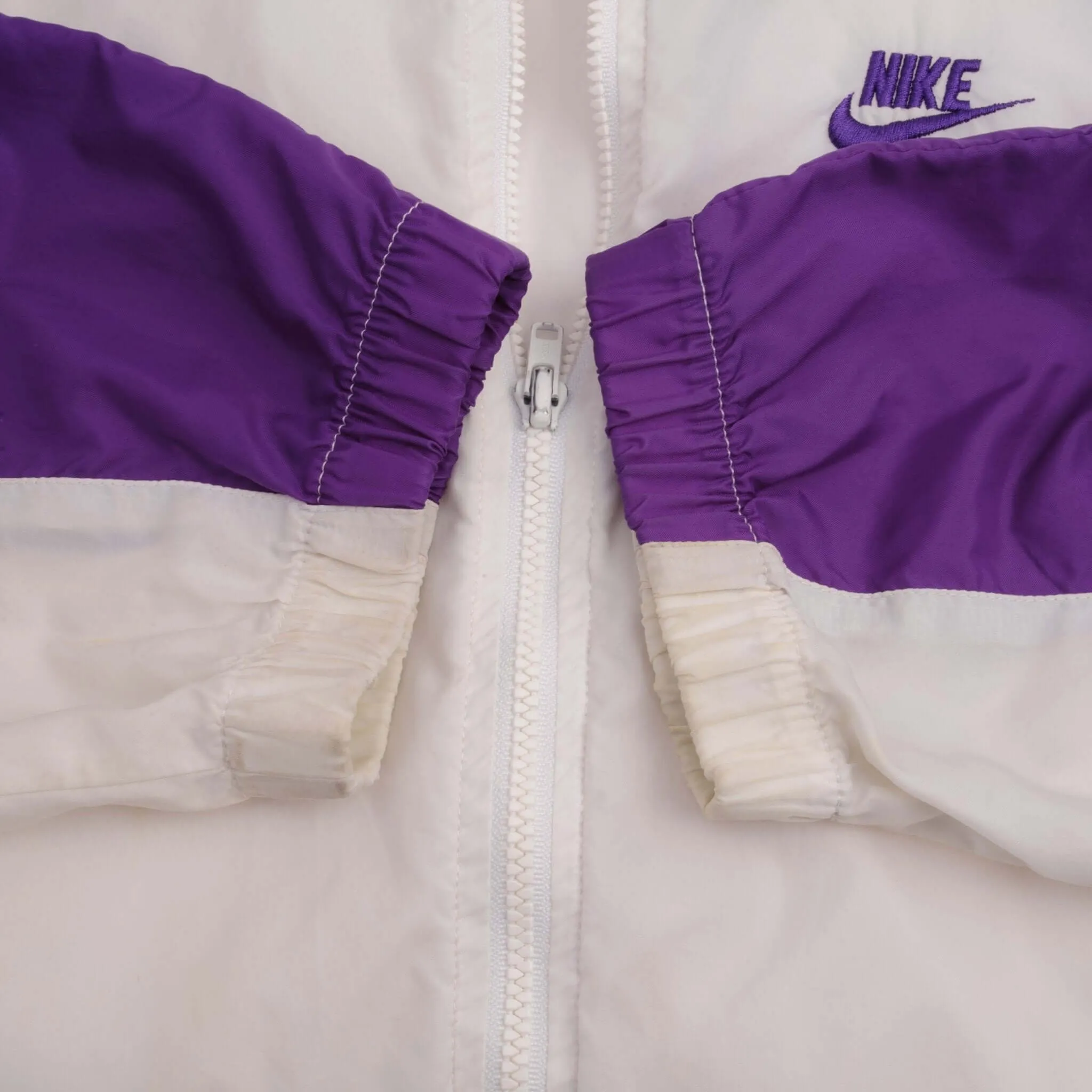 VINTAGE NIKE SWOOSH PURPLE WINDBREAKER JACKET 1990S SIZE XL
