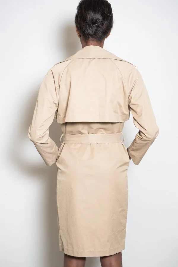 Washed Twill Trench Coat