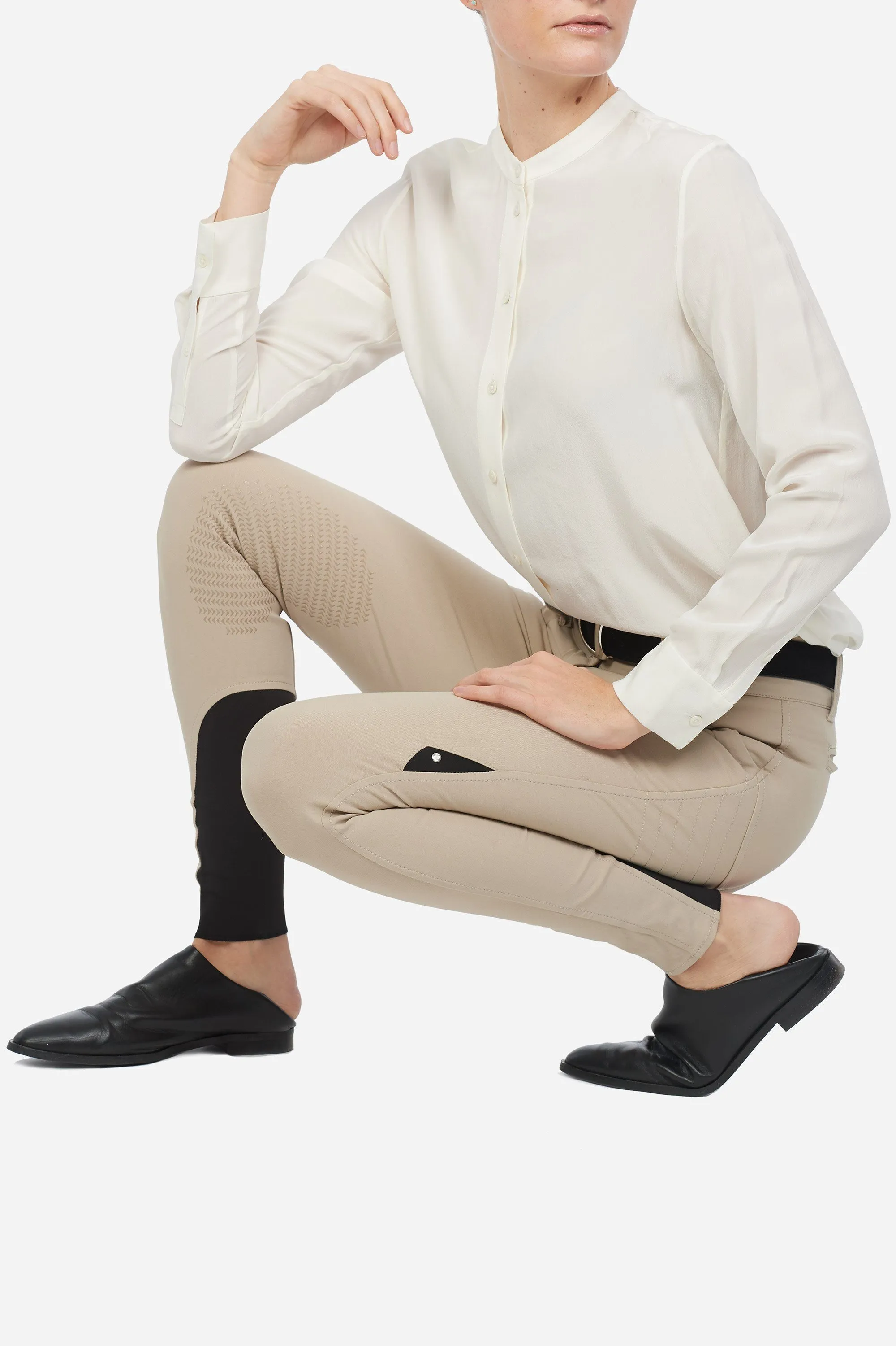 X Shape Knee Grip Breech - Beige
